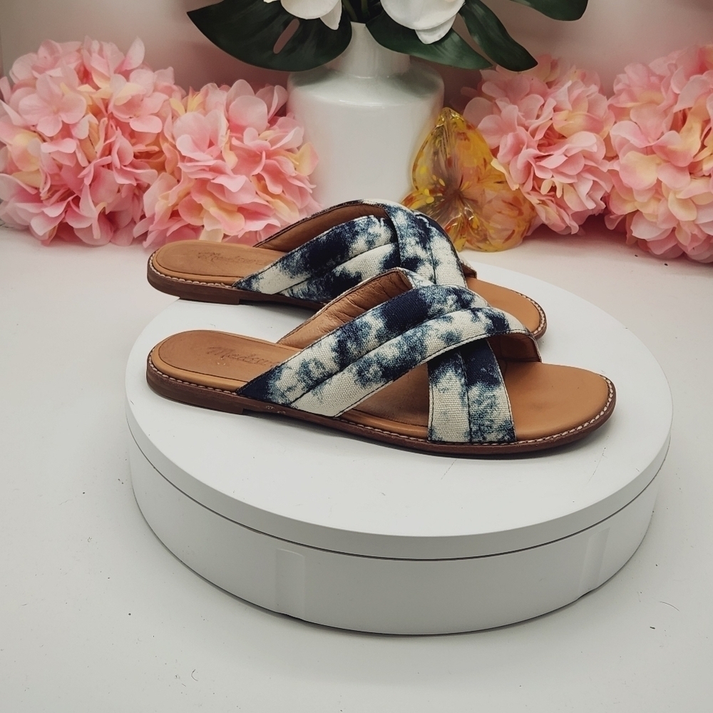 Madewell The Skyler Slide Sandal in Tie-Dye Sz 6.5 - Picture 9 of 14